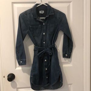 Old Navy girls size 8 DENIM dress